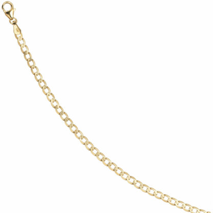 Panzer-Armband 333 Gelbgold 3,1 mm 19 cm