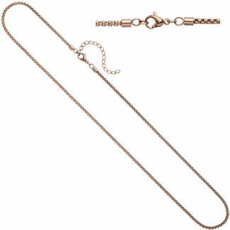 Venezianerkette rund Edelstahl/rotvergoldet 50 cm