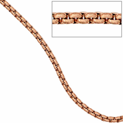 Venezianerkette rund Edelstahl/rotvergoldet 50 cm – Bild 5
