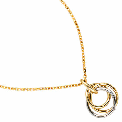 Anhänger 585 Gelb-/Weißgold mit Brillant 0,02 ct. – Bild 4