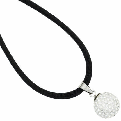 Anhänger "Kugel" 925 Silber mit SWAROVSKI ELEMENTS weiß – Bild 4