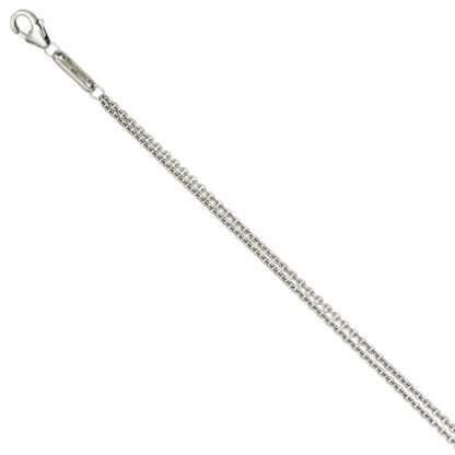 Ankerkette 2-reihig 925 Silber 45 cm – Bild 2
