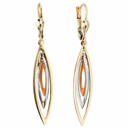 Boutons 333 Gold Marquise-Form tricolor – Bild 3