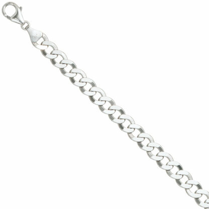 Flachpanzer-Armband 925 Silber 21 cm