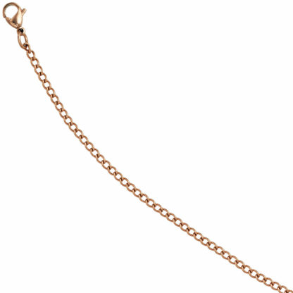 Halskette Edelstahl/rotvergoldet 40 cm 2,1 mm – Bild 3