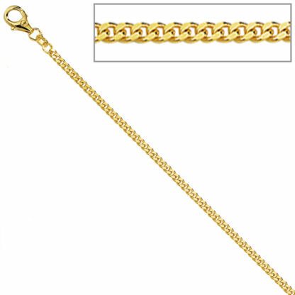 Panzerkette diamantiert 333 Gelbgold 60 cm – Bild 2