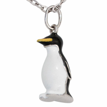 Anhänger Pinguin 925 Silber und Lack