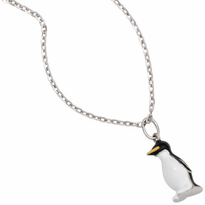 Anhänger Pinguin 925 Silber und Lack – Bild 2