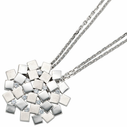 Anhänger 925 Silber mit Zirkonia weiß Mosaik – Bild 2