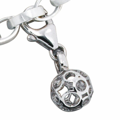 Charm/Einhänger "Kugel" BUBBLES 925 Silber – Bild 2