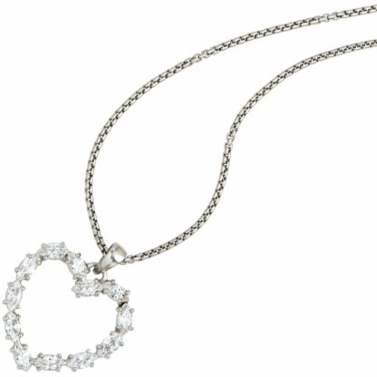 Anhänger "Herz" 925 Silber mit Zirkonia Marquise – Bild 2