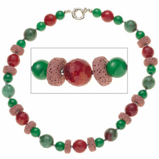 Collier Achat, Lava, Hämatin