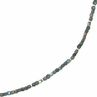 Collier Labradorit mit 925 Silber