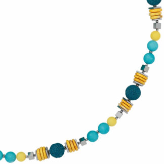 Collier Lava, Quarz, Magnesith, Hämatin