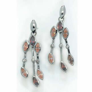 Hängerstecker 925 Silber mit Zirkonia multicolor