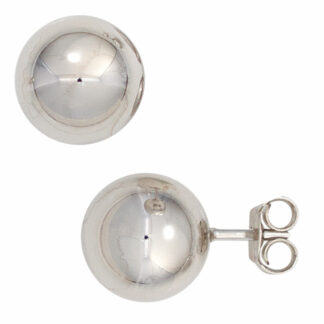 Ohrstecker 925 Silber glänzend Kugel 9,8 mm