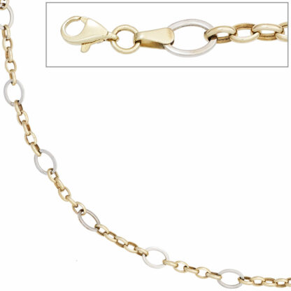 Armband 333 Gelb-/Weißgold 19 cm 6,5 mm – Bild 2