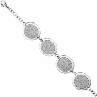 Armband Edelstahl mit Glitzereffekt