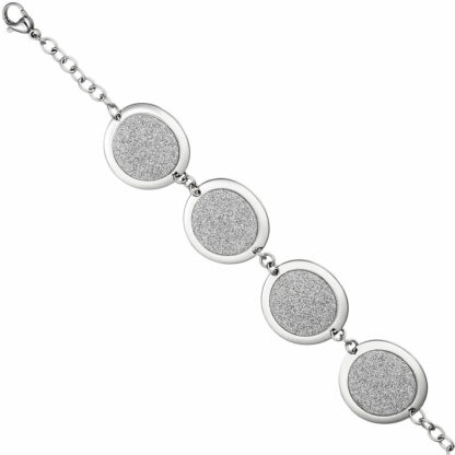 Armband Edelstahl mit Glitzereffekt