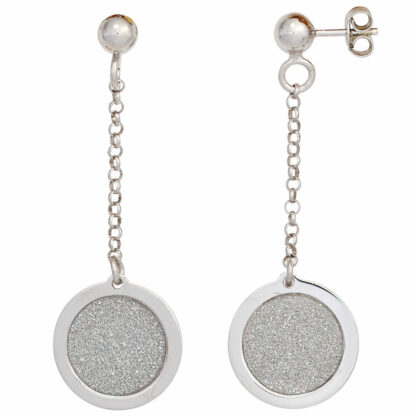 Hängerstecker 925 Silber mit Anhänger strukturiert