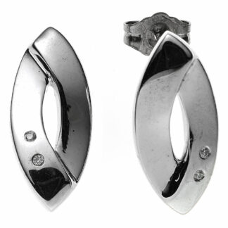 Ohrstecker 925 Silber mit Brillanten Marquise