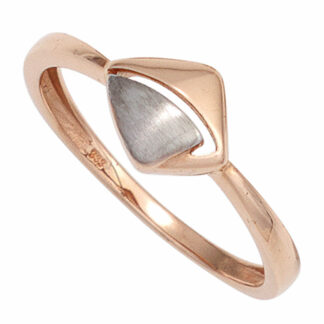 Ring 333 Rotgold teilrhodiniert