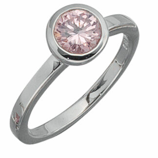 Ring 925 Silber mit Zirkonia rosé