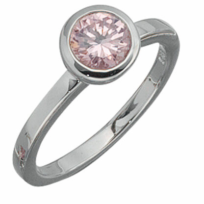 Ring 925 Silber mit Zirkonia rosé