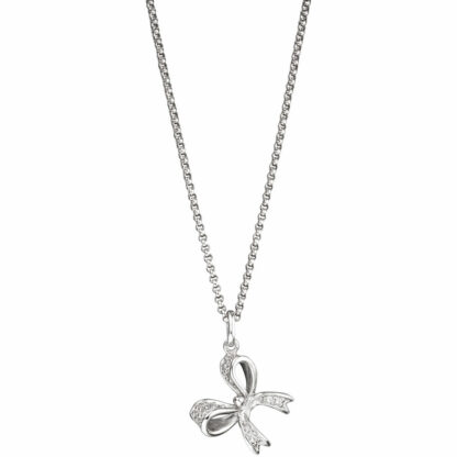 Anhänger "Schleife" 925 Silber mit Zirkonia weiß – Bild 2