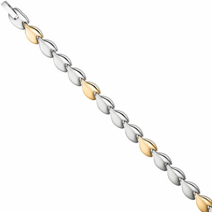Armband "Herzen" Edelstahl PVD gelbgoldfarben