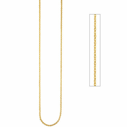 Gliederkette Edelstahl PVD gelbgoldfarben 1,9 mm 47 cm