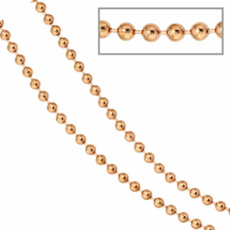 Kugelkette Edelstahl mit PVD rosa
