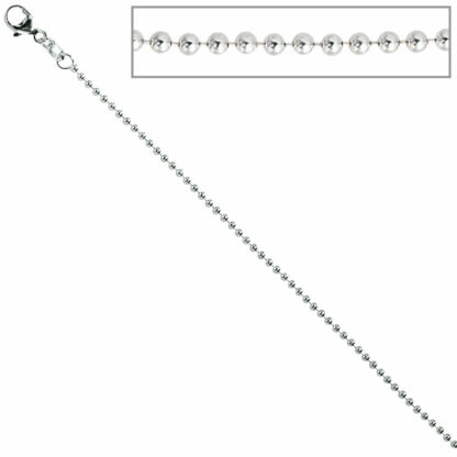 Kugelkette 925 Silber 1,4 mm 38 cm – Bild 2
