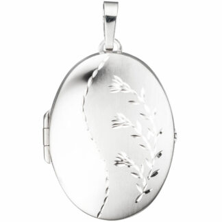 Medaillon "Feldblumen" oval 925 Silber
