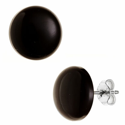 Ohrstecker 925 Silber mit Onyx poliert