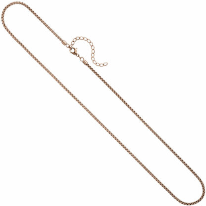 Venezianerkette Edelstahl/rotvergoldet 80 cm – Bild 3