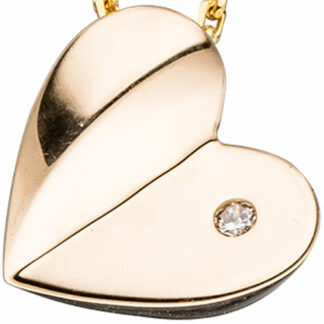 Anhänger "Herz" 585 Gelbgold mit Brillant