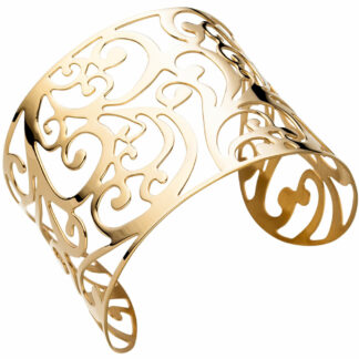 Armreif Edelstahl/PVD goldfarben Rankenmotiv