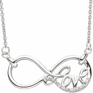 Collier "endless Love" 925 Silber mit Zirkonia weiß