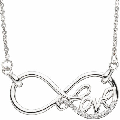 Collier "endless Love" 925 Silber mit Zirkonia weiß