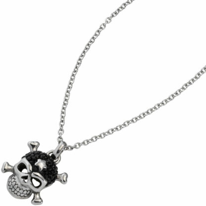 Collier "Jolly Roger" Edelstahl mit SWAROVSKI ELEMENTS – Bild 2