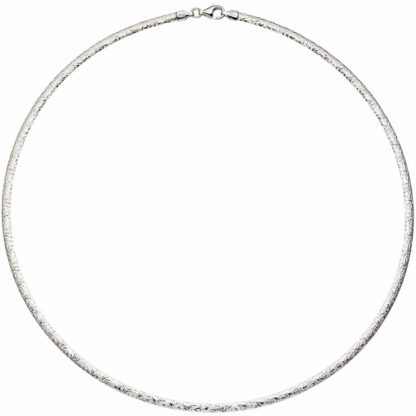 Halsreif beidseitig 925 Silber/rotvergoldet 42 cm – Bild 2