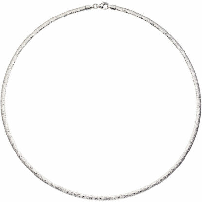 Halsreif doppelseitig 925 Silber/rotvergoldet 45 cm – Bild 2