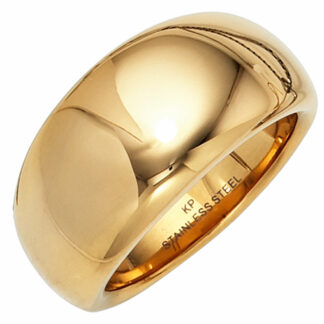 Ring Edelstahl/PVD goldfarben glänzend