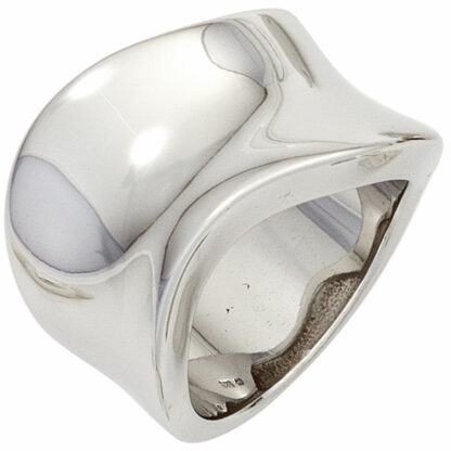 Ring 925 Silber blank Wellenform