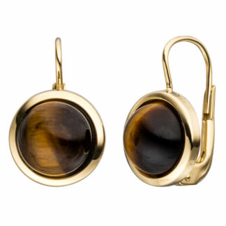 Boutons 333 Gelbgold mit Tigerauge