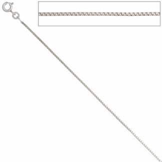 Venezianerkette 333 Weißgold 0,9 mm 50 cm
