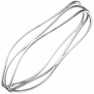 Armreif 925 Silber Abstrakt-Line 8,8 mm