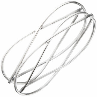 Armreif 925 Silber Abstrakt-Line netzförmig