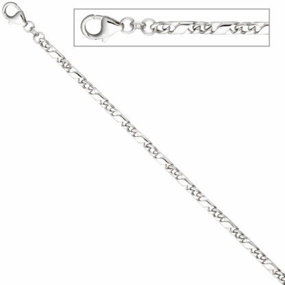 Armband 925 Silber Steg-Panzer 19 cm 3,9 mm